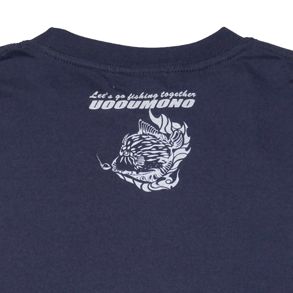 ネイビーTシャツ（カワハギ）えり