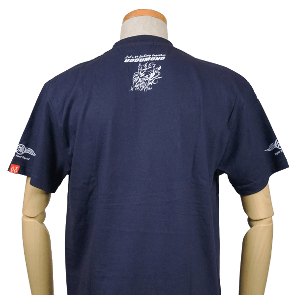 ネイビーTシャツ（アオリイカ）うら