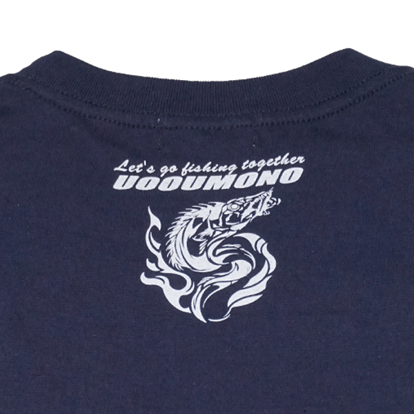 ネイビーTシャツ（タチウオ）えり