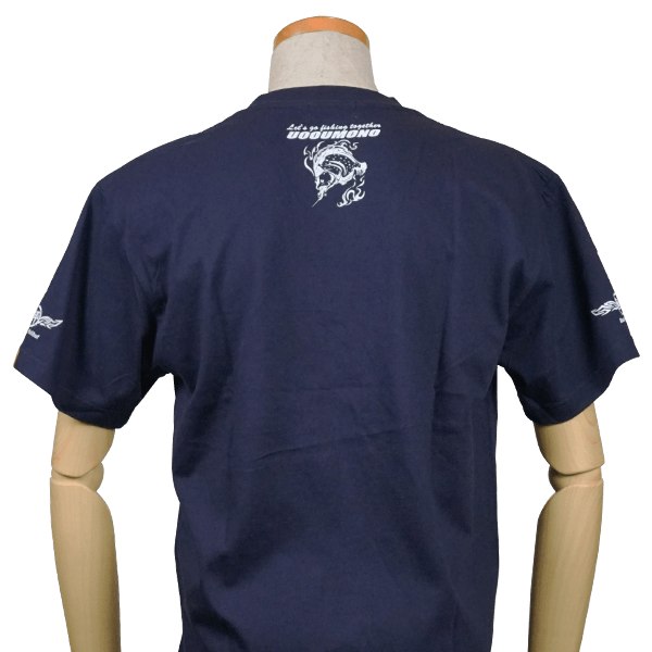ネイビーTシャツ（ヒラメ）うら