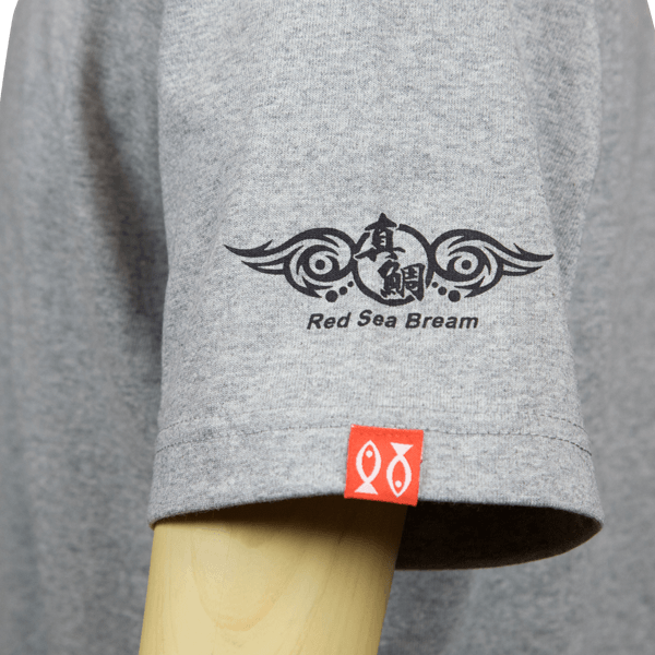 グレーTシャツ（マダイ）袖