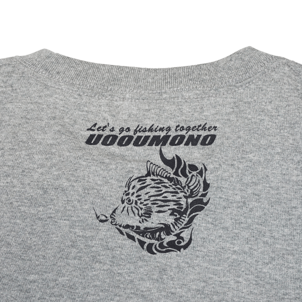 グレーTシャツ（カワハギ）えり