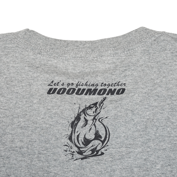 グレーTシャツ（シーバス）えり