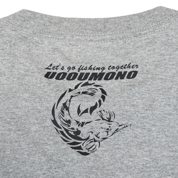 グレーTシャツ（マゴチ）えり